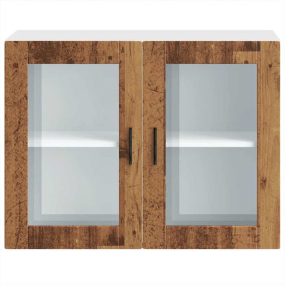 Pensile da Cucina con Porta in Vetro Porto Legno Vecchio - homemem39