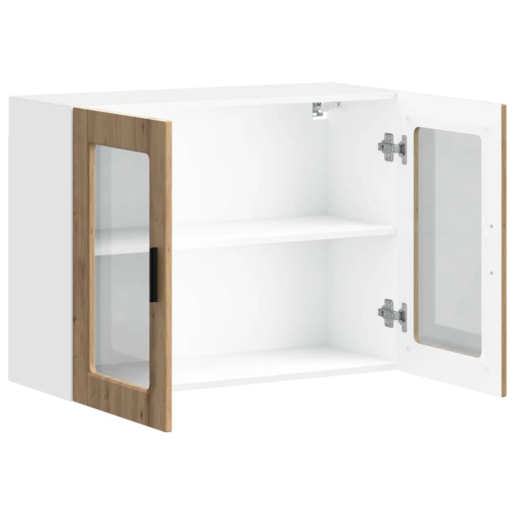 Pensile da Cucina con Porta in Vetro Porto Rovere Artigianale