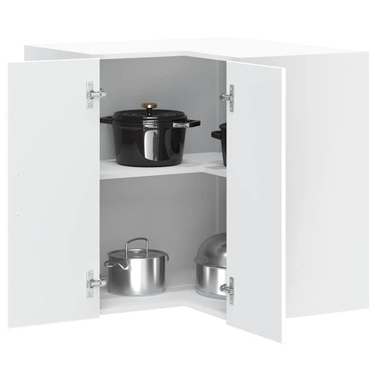 Pensile da Cucina ad Angolo Porto Bianco in Legno Multistrato | homemem39