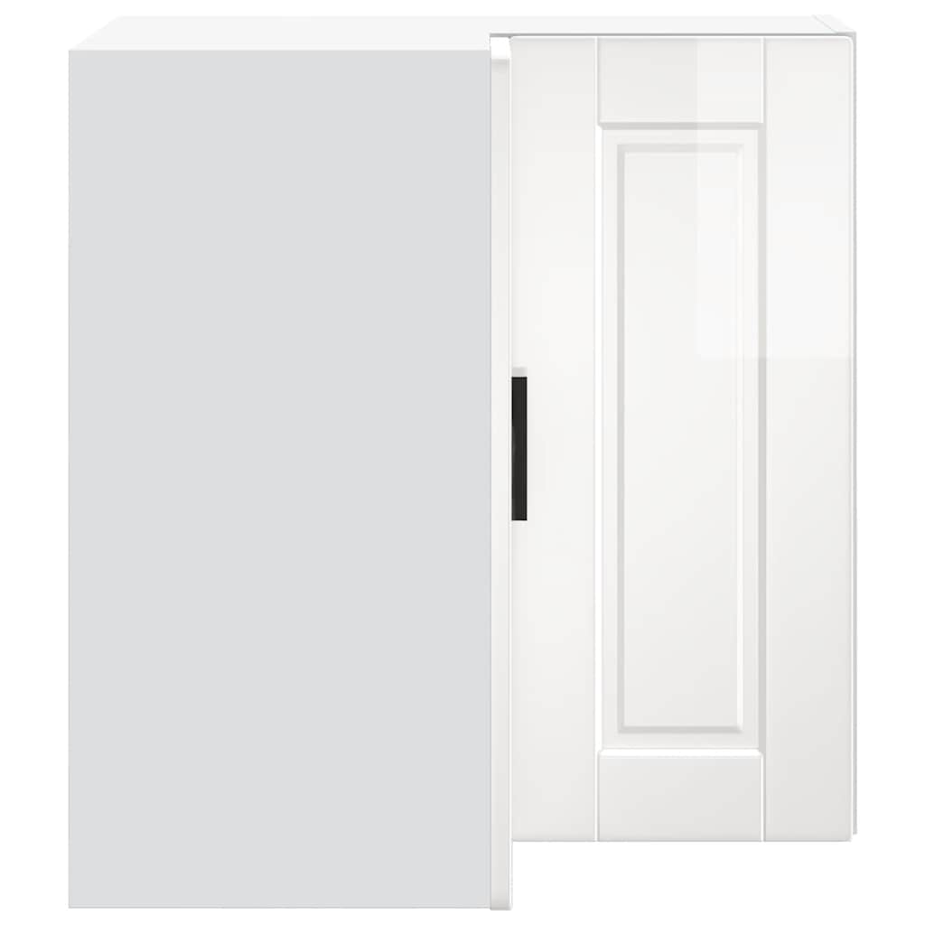 Pensile da Cucina ad Angolo Porto Bianco Lucido in Truciolato - homemem39