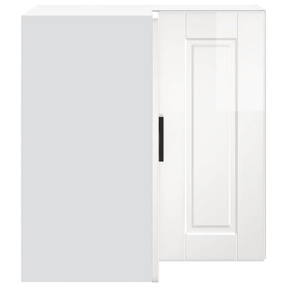 Pensile da Cucina ad Angolo Porto Bianco Lucido in Truciolato - homemem39