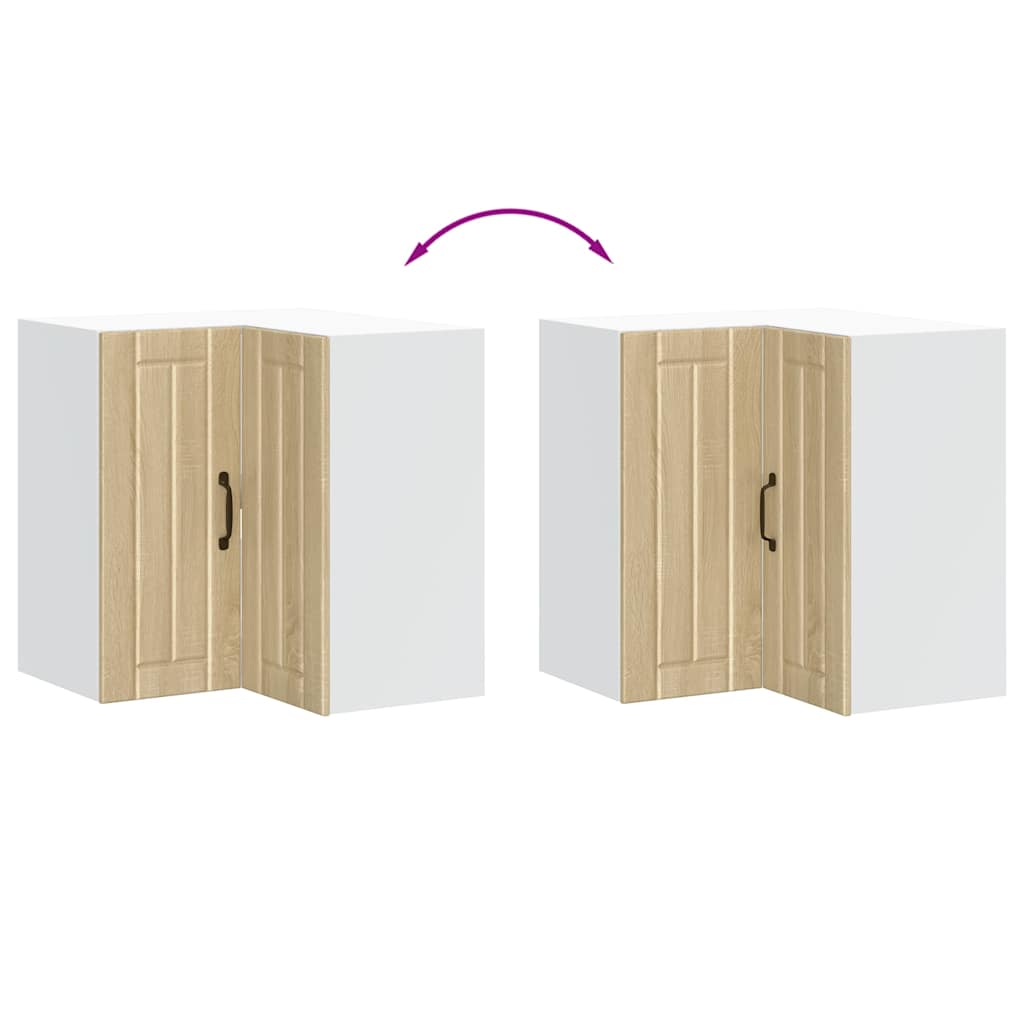 Pensile da Cucina ad Angolo Porto Rovere Sonoma in Truciolato - homemem39