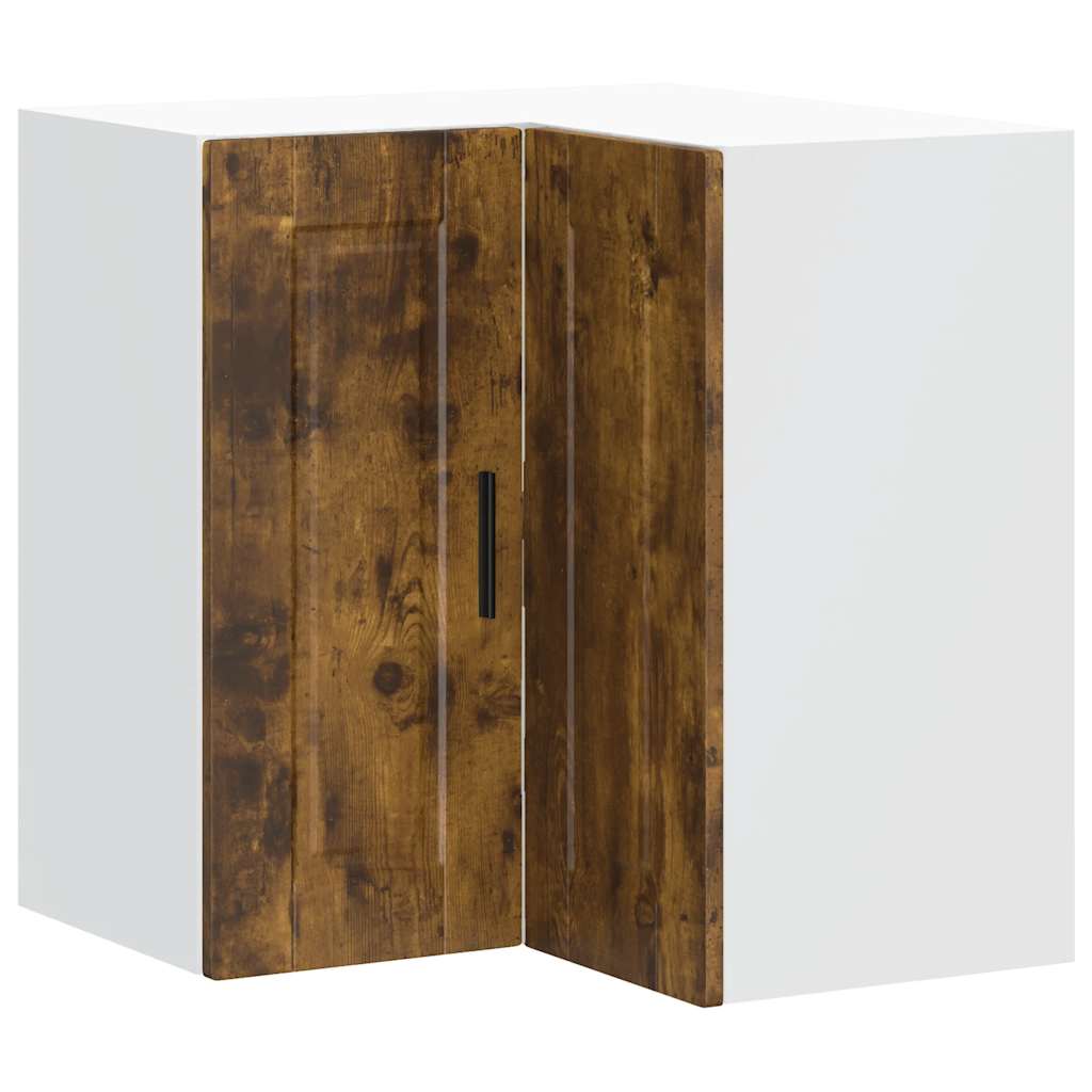 Pensile da Cucina ad Angolo Porto Rovere Fumo Legno Multistrato - homemem39