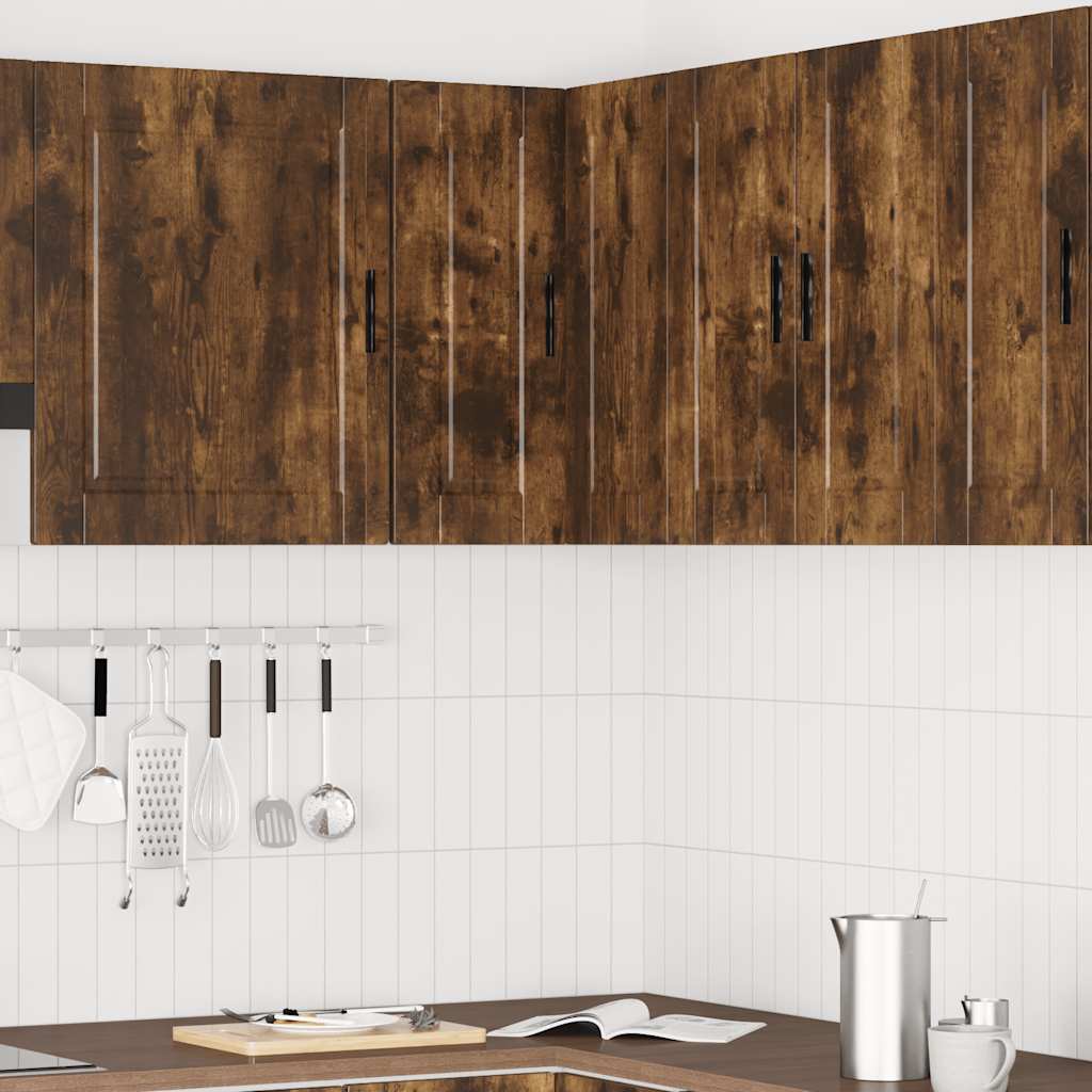 Pensile da Cucina ad Angolo Porto Rovere Fumo Legno Multistrato | homemem39