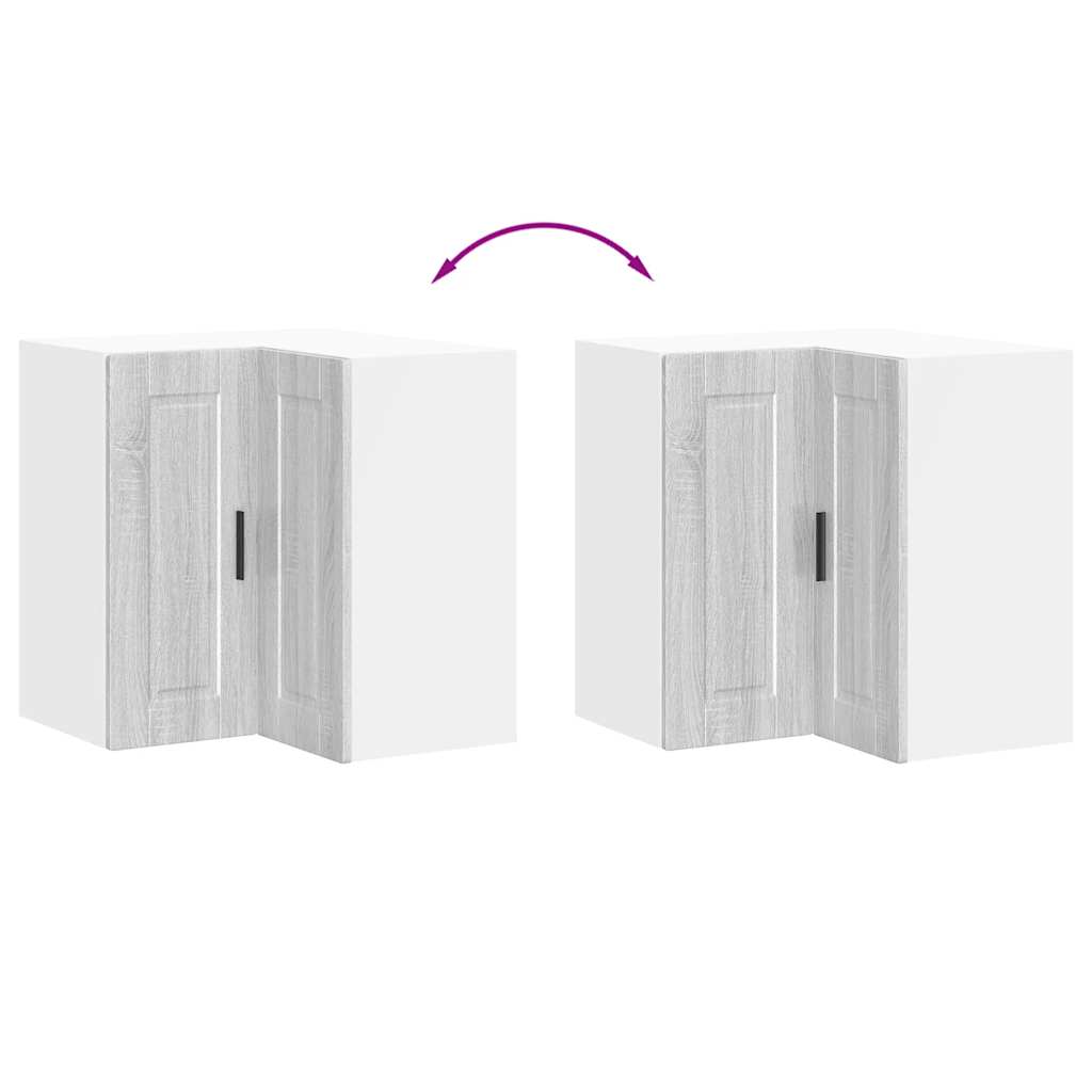 Pensile da Cucina ad Angolo Porto Grigio Sonoma in Truciolato - homemem39