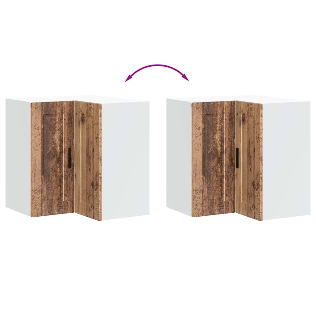 Pensile da Cucina ad Angolo Porto Legno Antico in Truciolato - homemem39