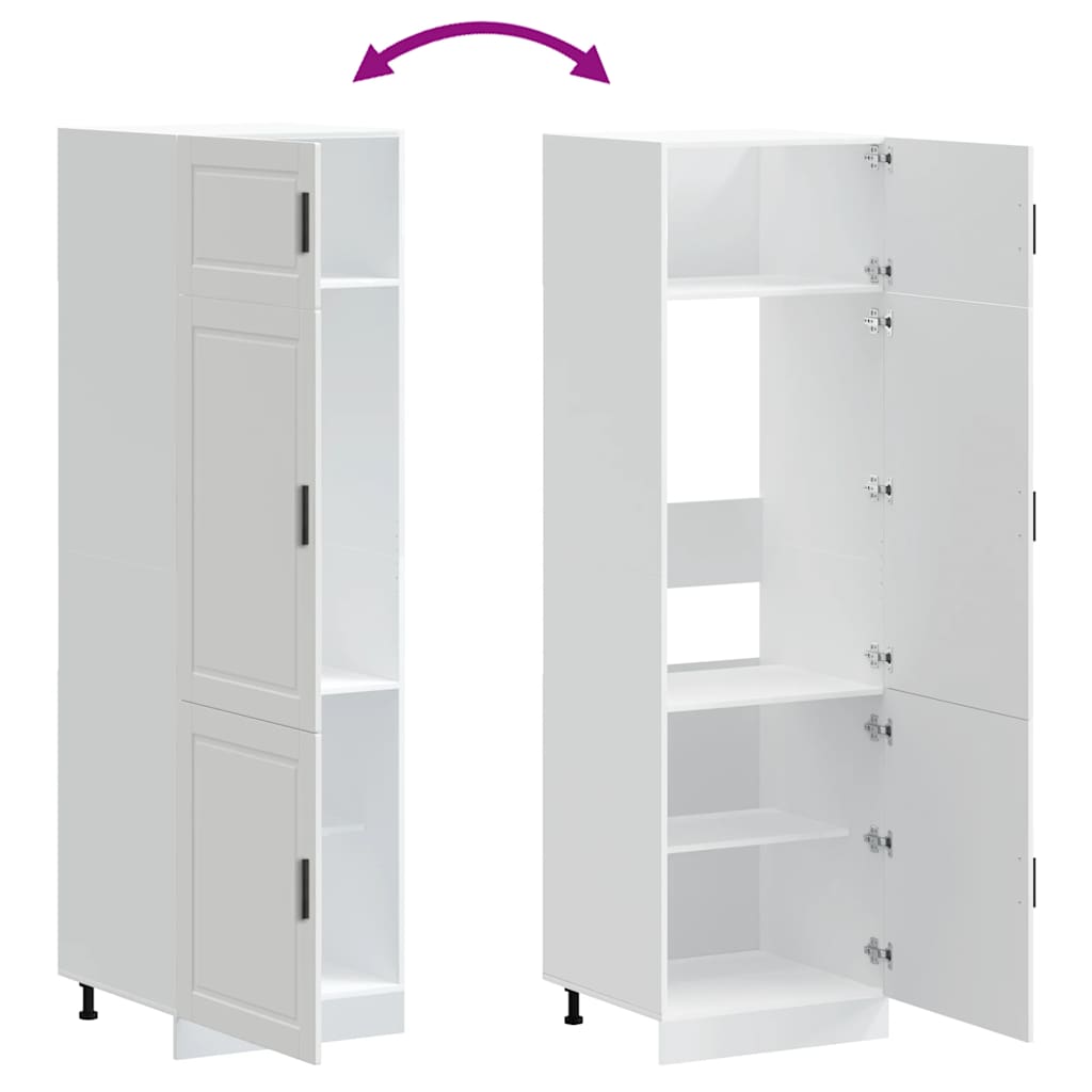 Armadio da Cucina Porto Bianco in Legno Multistrato