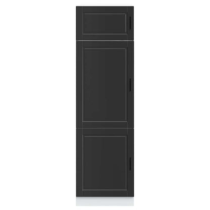 Armadio da Cucina Porto Nero in Legno Multistrato | homemem39