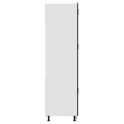 Armadio da Cucina Porto Nero in Legno Multistrato - homemem39