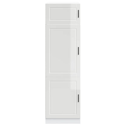 Armadio da Cucina Porto Bianco Lucido in Legno Multistrato | homemem39