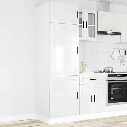Armadio da Cucina Porto Bianco Lucido in Legno Multistrato