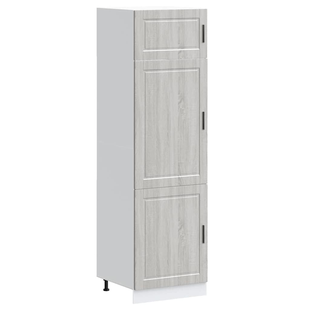 Armadio da Cucina Porto Grigio Sonoma in Legno Multistrato - homemem39