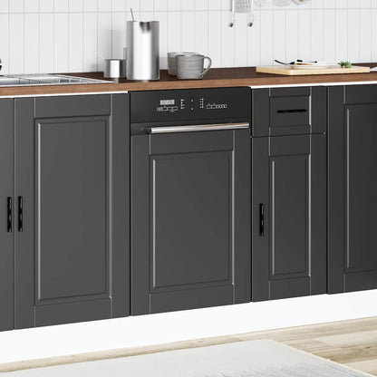 Pannello Lavastoviglie Porto Nero 45x1,5x57 cm in Truciolato | homemem39
