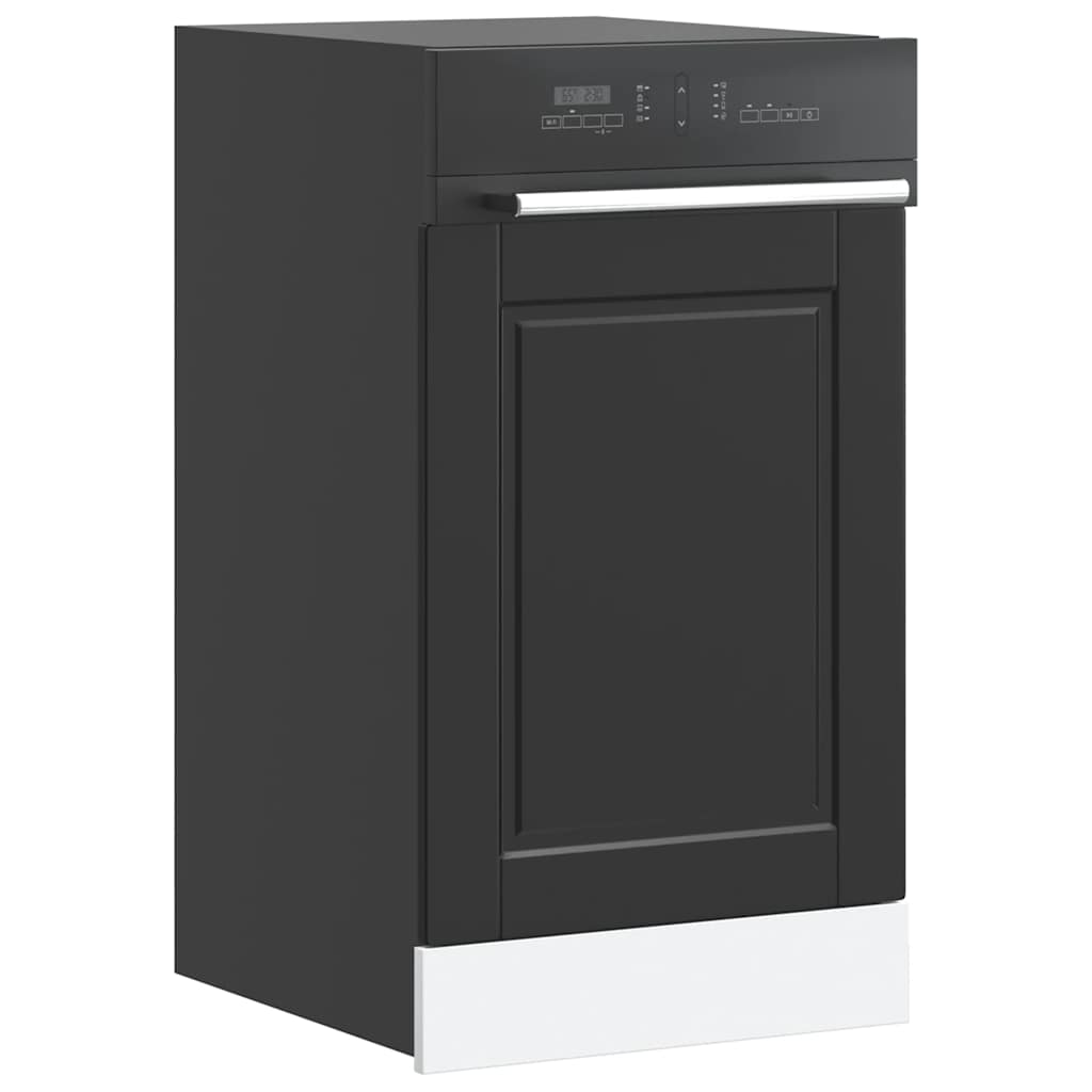 Pannello Lavastoviglie Porto Nero 45x1,5x57 cm in Truciolato