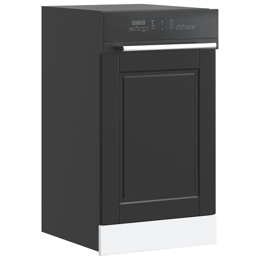 Pannello Lavastoviglie Porto Nero 45x1,5x57 cm in Truciolato