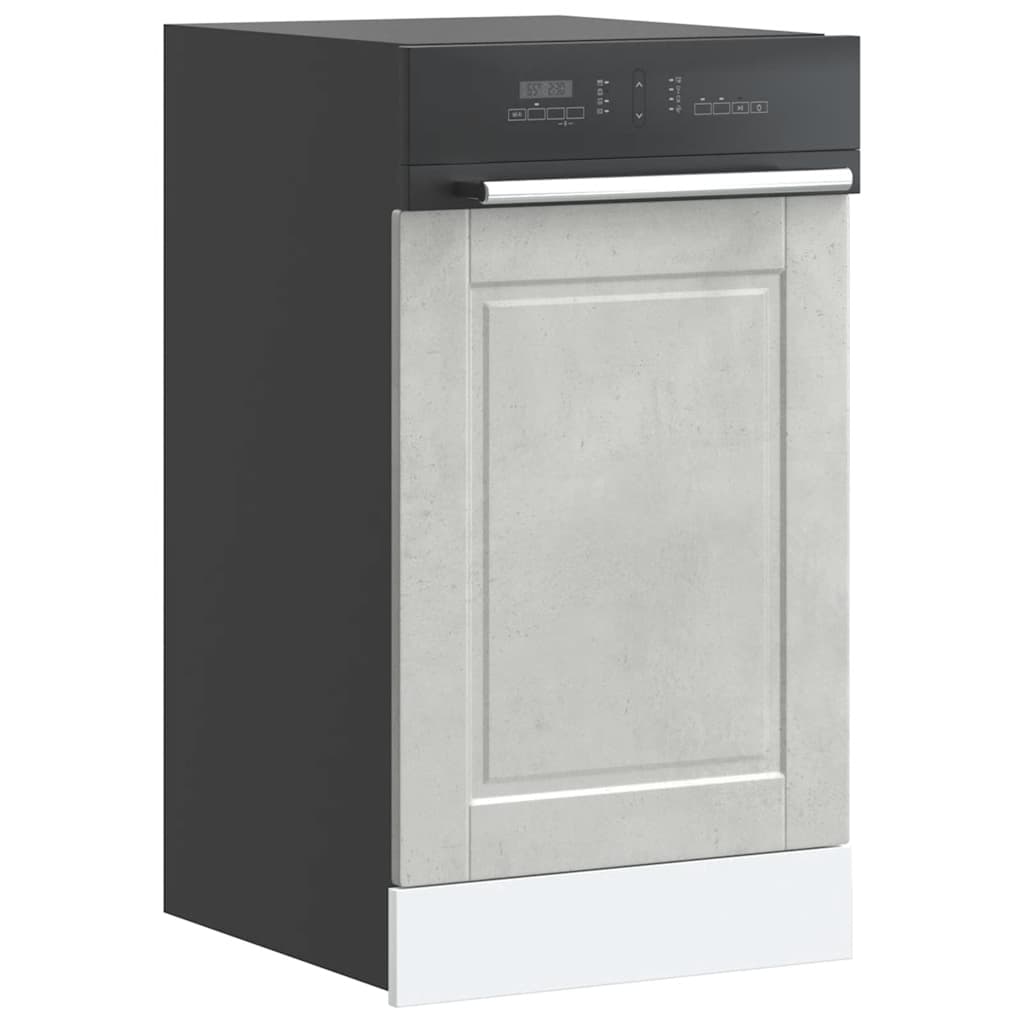 Pannello Lavastoviglie Porto Grigio Cemento 45x1,5x57 cm | homemem39
