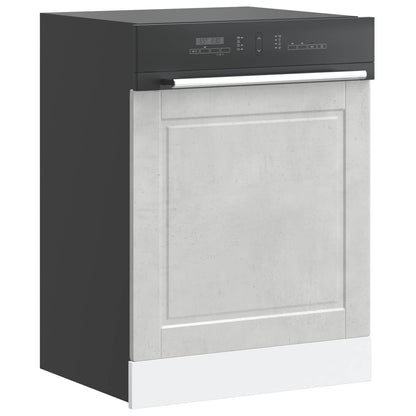 Pannello Lavastoviglie Porto Grigio Cemento 60x1,5x57 cm