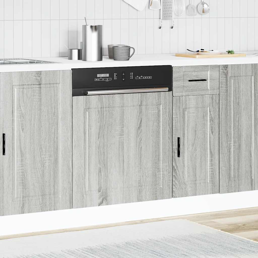 Pannello Lavastoviglie Porto Grigio Sonoma 60x1,5x57 cm | homemem39