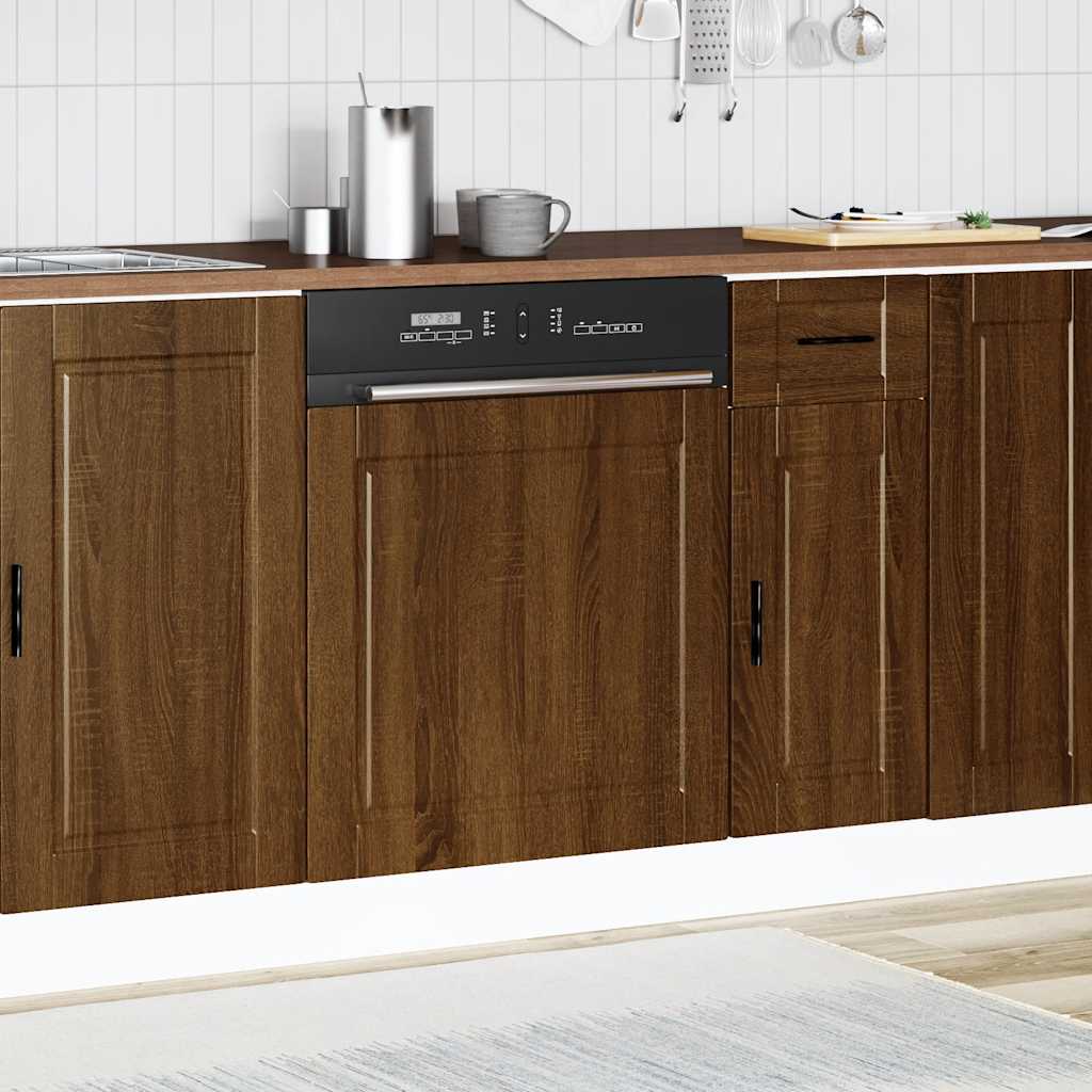 Pannello Lavastoviglie Porto Rovere Marrone 60x1,5x57 cm | homemem39