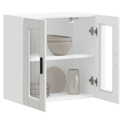 Pensile da Cucina con Porta in Vetro Porto Bianco