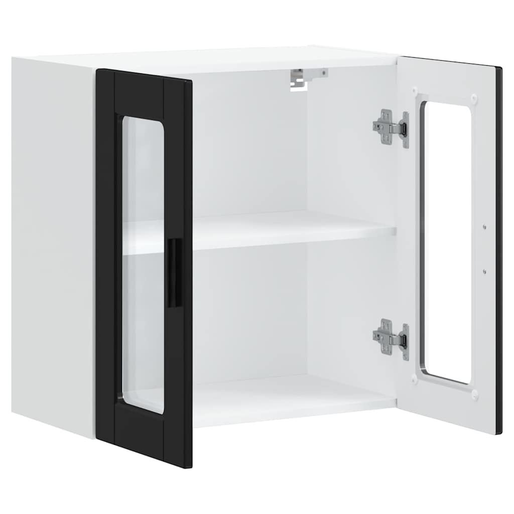 Pensile da Cucina con Porta in Vetro Porto Nero
