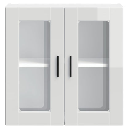 Pensile da Cucina con Porta in Vetro Porto Bianco Lucido