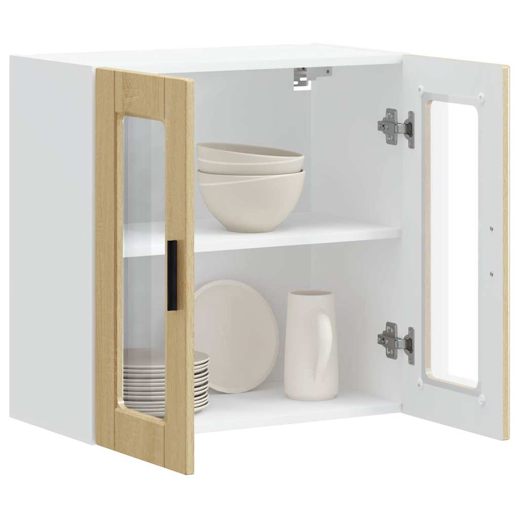 Pensile da Cucina con Porta in Vetro Porto Rovere Sonoma