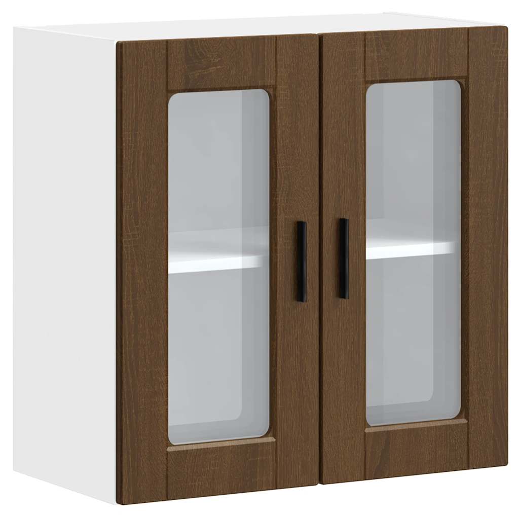 Pensile da Cucina con Porta in Vetro Porto Rovere Marrone