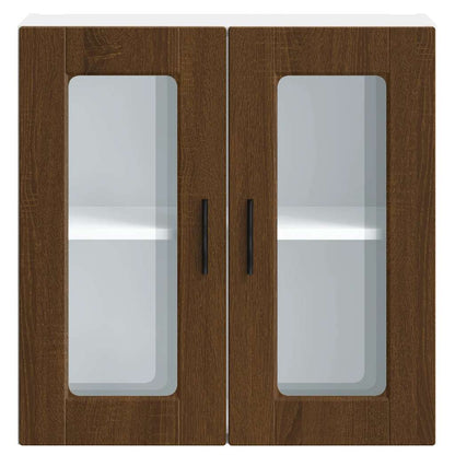 Pensile da Cucina con Porta in Vetro Porto Rovere Marrone