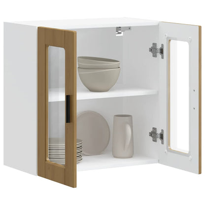 Pensile da Cucina con Porta in Vetro Porto Rovere Artigianale