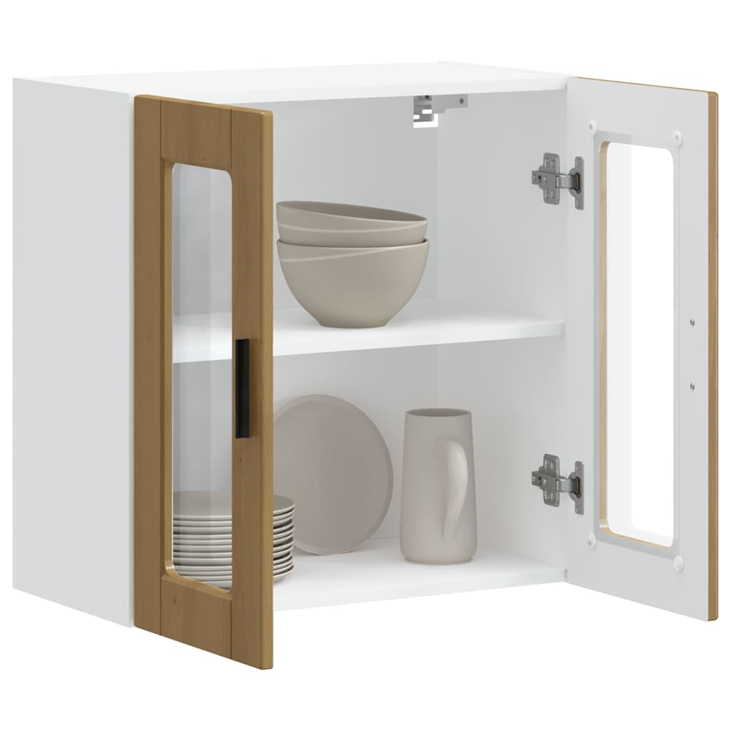 Pensile da Cucina con Porta in Vetro Porto Rovere Artigianale