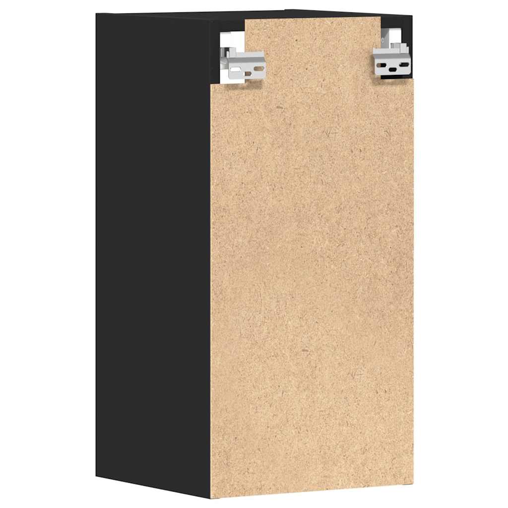 Mobile Pensile “Riga” Nero 30x29,5x60 cm in Legno Multistrato | homemem39