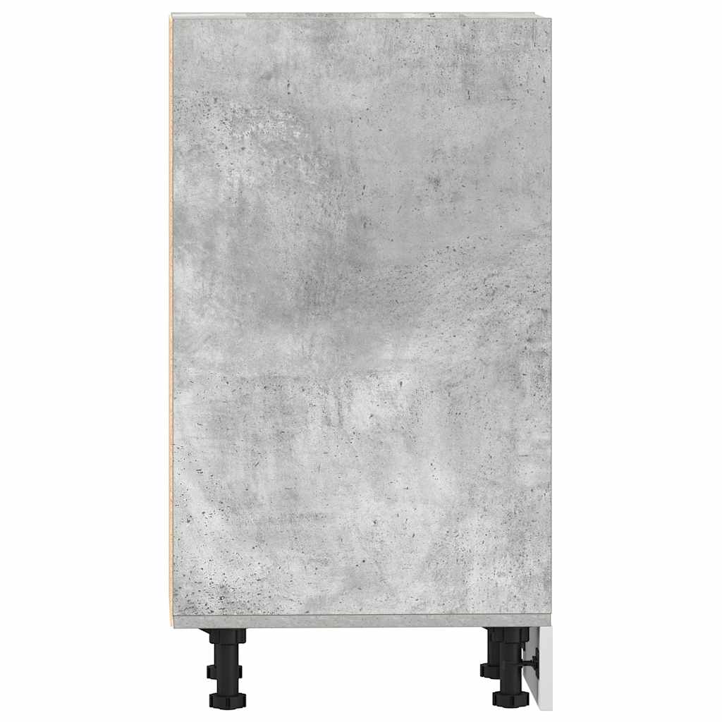 Armadio Inferiore “Riga” Grigio Cemento 20x44,5x81,5 cm - homemem39