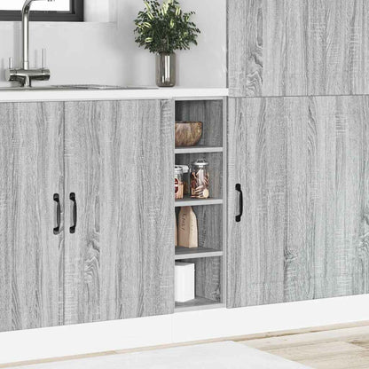 Armadio Inferiore “Riga” Grigio Sonoma 20x44,5x81,5 cm | homemem39
