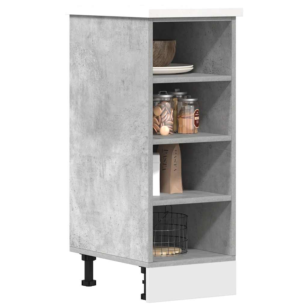 Armadio Inferiore “Riga” Grigio Cemento 30x44,5x81,5 cm