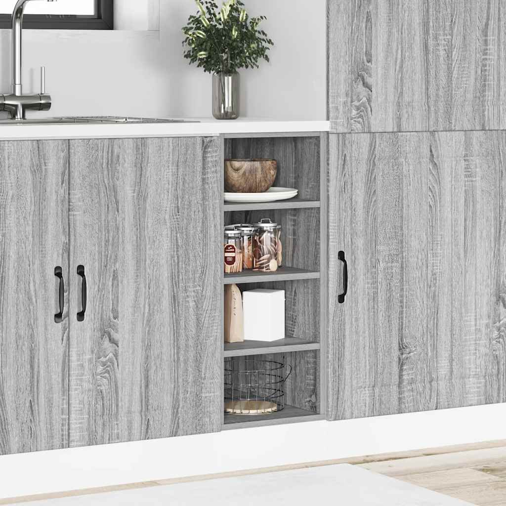 Armadio Inferiore “Riga” Grigio Sonoma 30x44,5x81,5 cm | homemem39