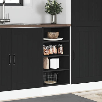 Armadio Inferiore “Riga” Nero 40x44,5x81,5 cm | homemem39