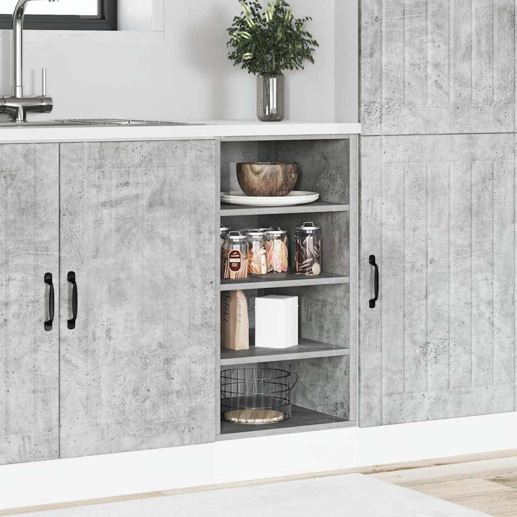 Armadio Inferiore “Riga” Grigio Cemento 40x44,5x81,5 cm | homemem39