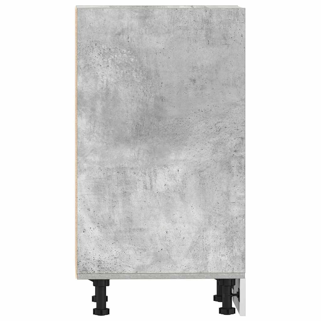 Armadio Inferiore “Riga” Grigio Cemento 40x44,5x81,5 cm - homemem39