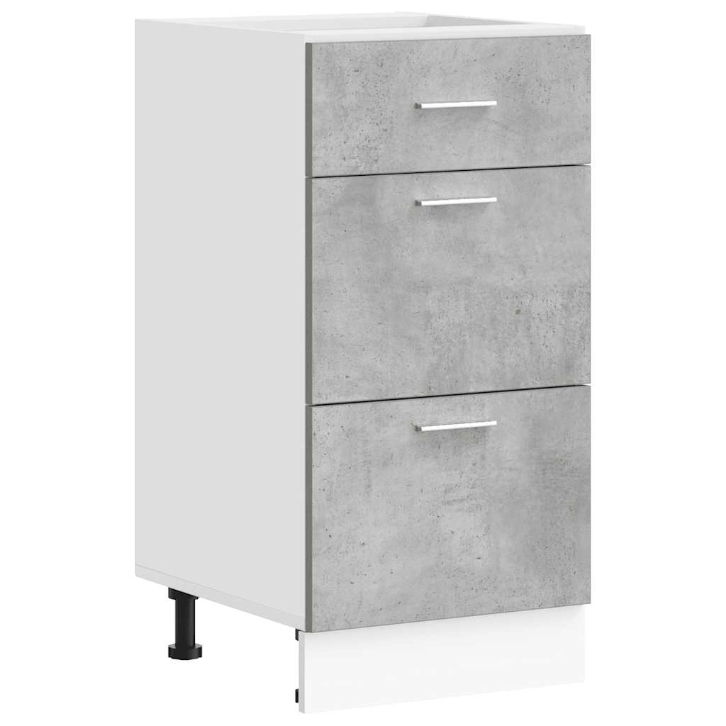 Armadio Inferiore “Lyon” Grigio Cemento 40x46x81,5cm | homemem39