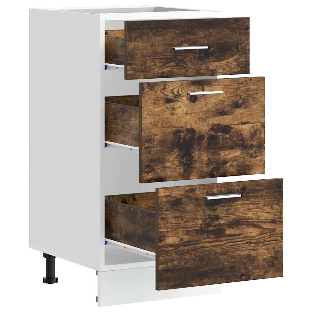 Armadio Inferiore “Lyon” Rovere Fumo 40x46x81,5cm - homemem39