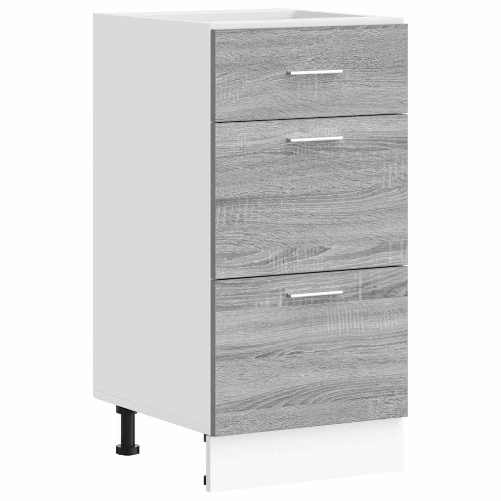 Armadio Inferiore “Lyon” Grigio Sonoma 40x46x81,5 cm | homemem39