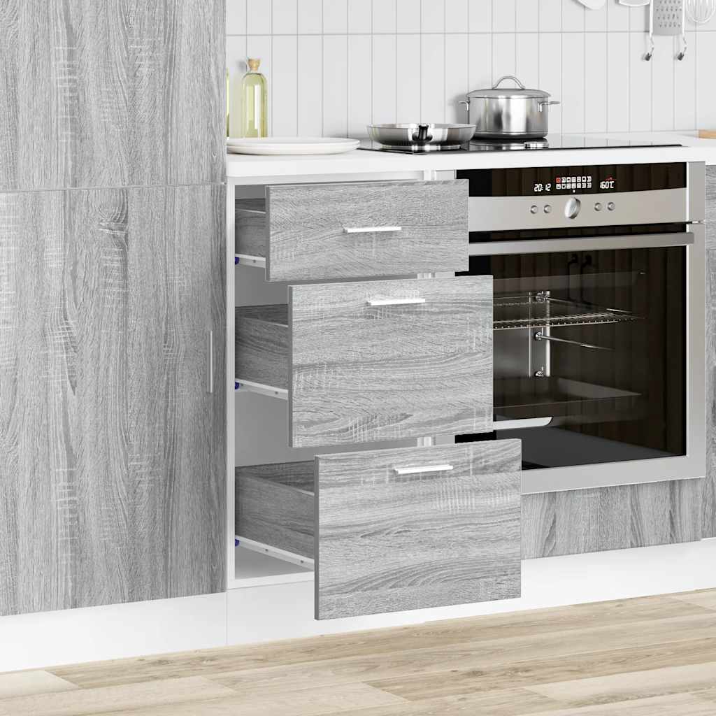 Armadio Inferiore “Lyon” Grigio Sonoma 40x46x81,5 cm | homemem39
