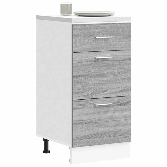 Armadio Inferiore “Lyon” Grigio Sonoma 40x46x81,5 cm