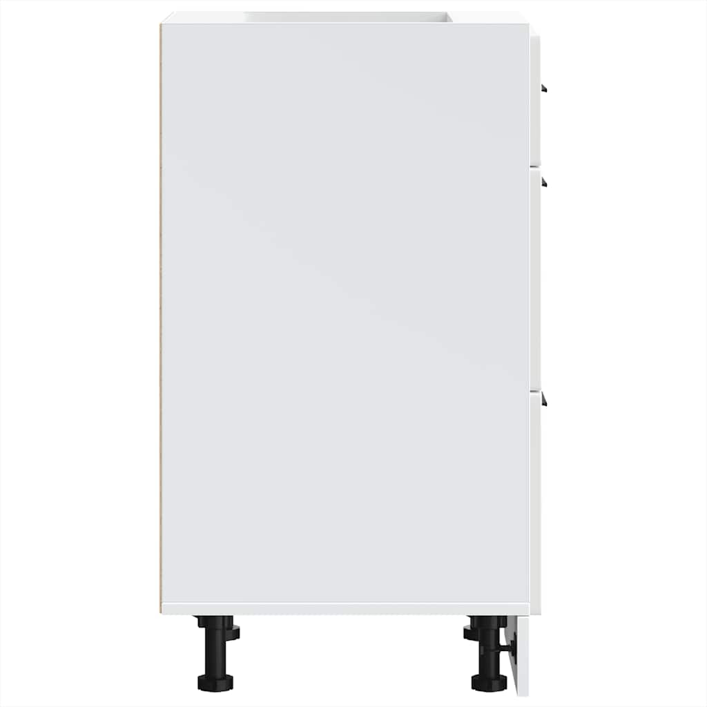 Base da Cucina Porto Bianco Lucido in Legno Multistrato - homemem39