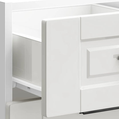 Mobiletto da cucina "Porto" Bianco lucido in legno ingegnerizzato