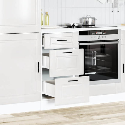 Mobiletto da cucina "Porto" Bianco lucido in legno ingegnerizzato