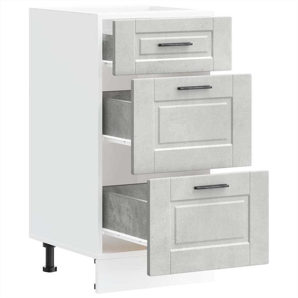 Base da Cucina Porto Grigio Cemento in Legno Multistrato - homemem39