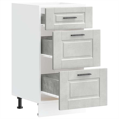 Base da Cucina Porto Grigio Cemento in Legno Multistrato - homemem39