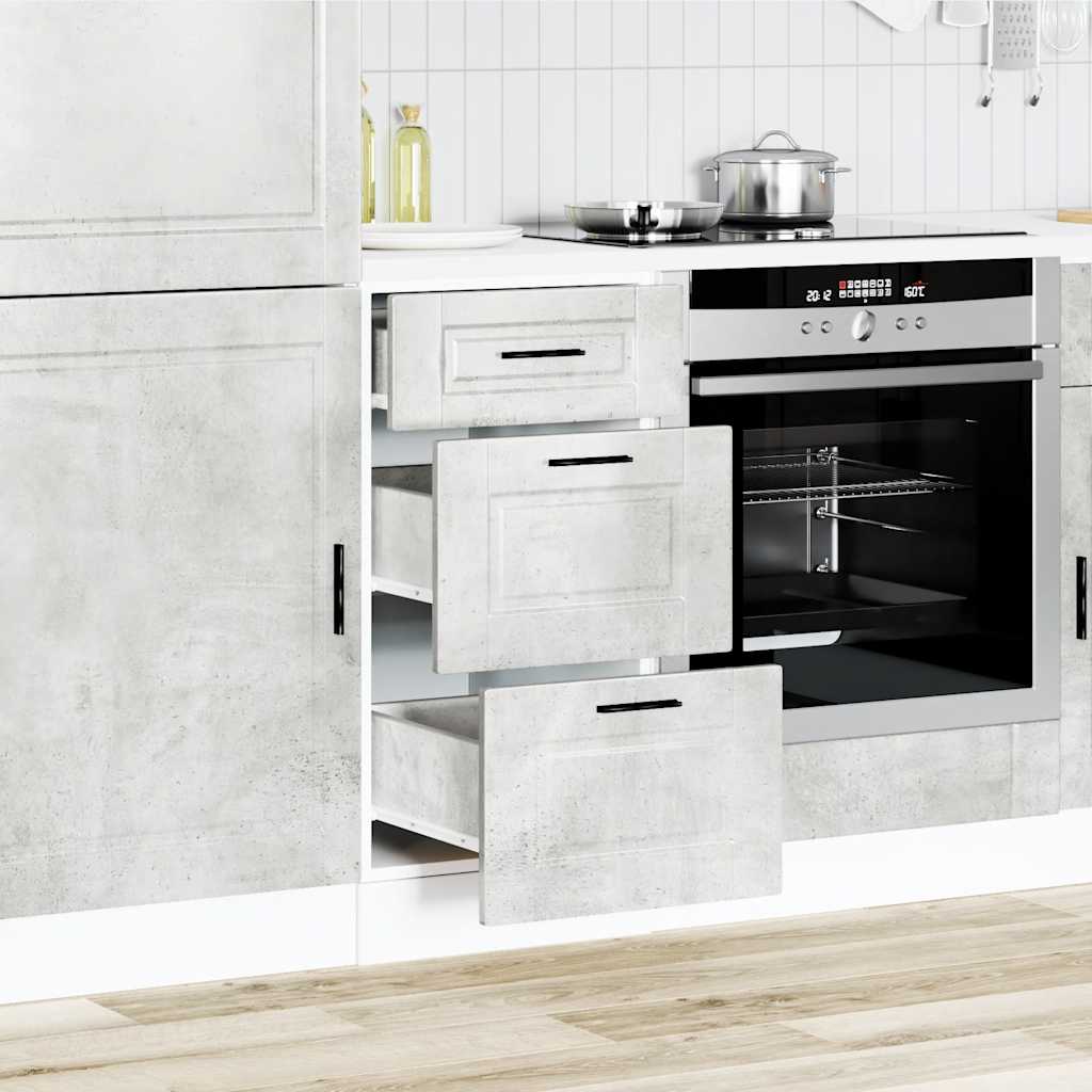 Base da Cucina Porto Grigio Cemento in Legno Multistrato | homemem39